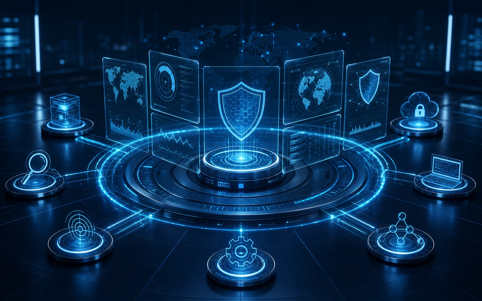 Premium cybersecurity operations and SOC monitoring visual